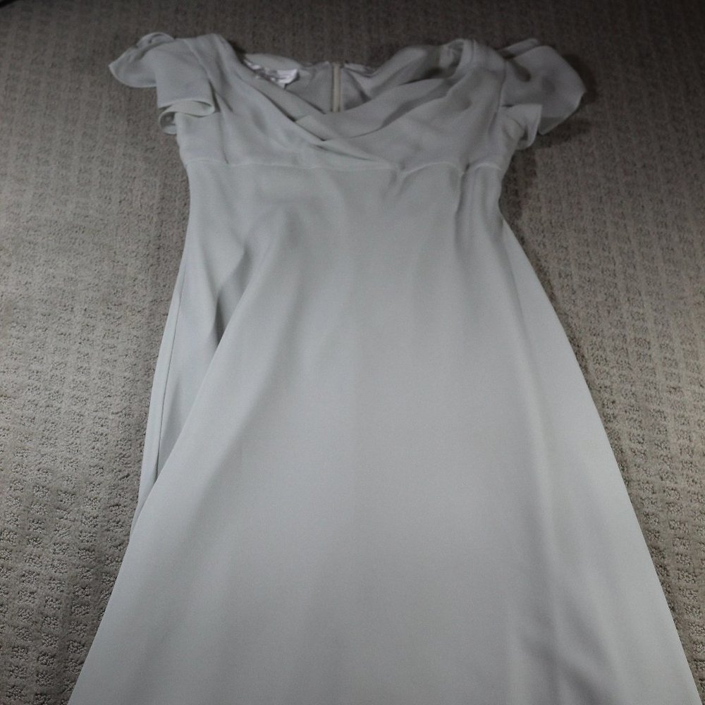 Michaelangelo Size 6 Mint Green Chiffon Full Length Dress